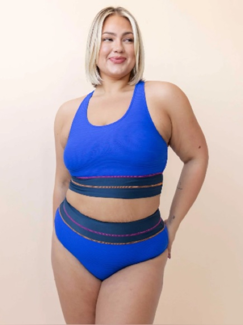 Nani Swim Cobalt Cut Back Top